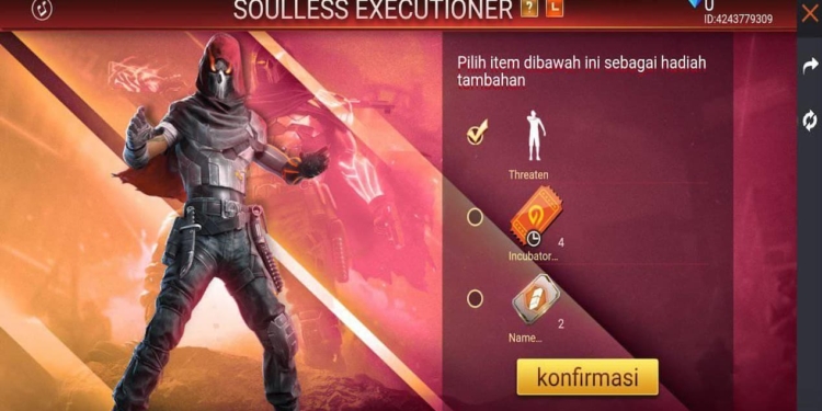 Bundle soulless executioner ff, inilah cara mendapatkannya