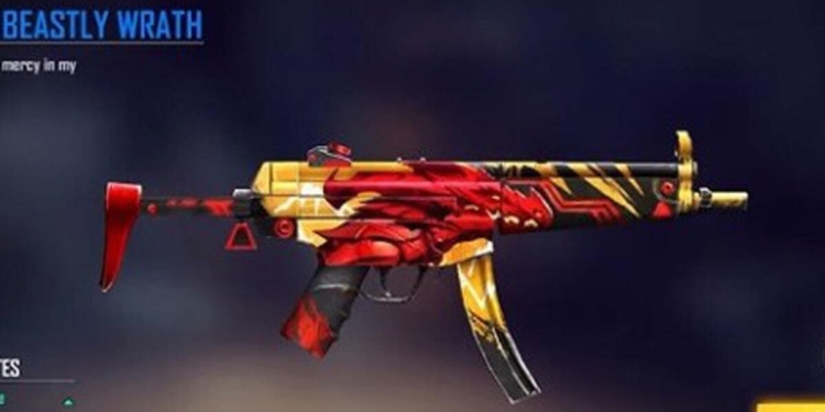 Dapatkan mp5 beastly wrath ff dari pre order elite pass season 42