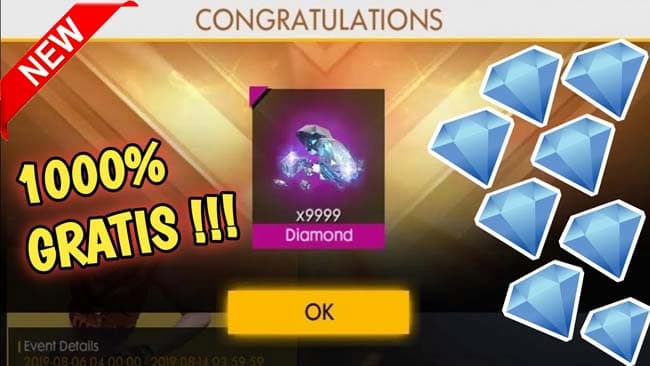 Diamond ff gratis 99 999 tanpa apk