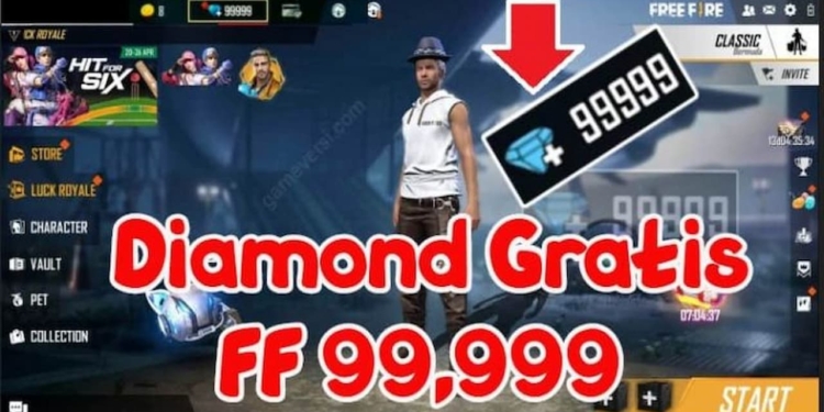 Diamond gratis ff 99,999 tanpa apk terbaru 2021