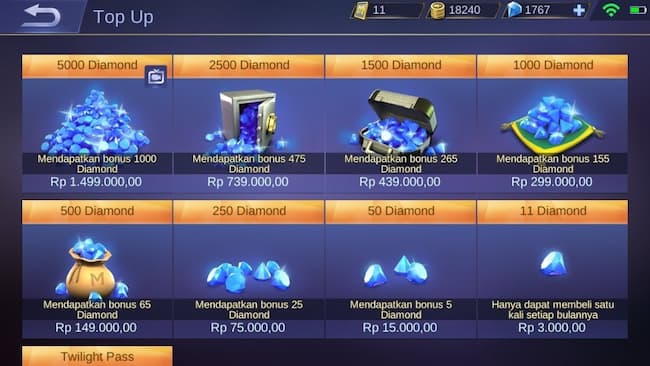 Diamond mobile legends gratis