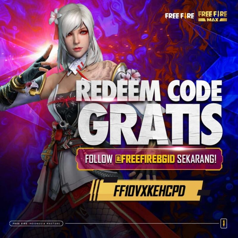 Kode redeem ff ff10vxkehcpd