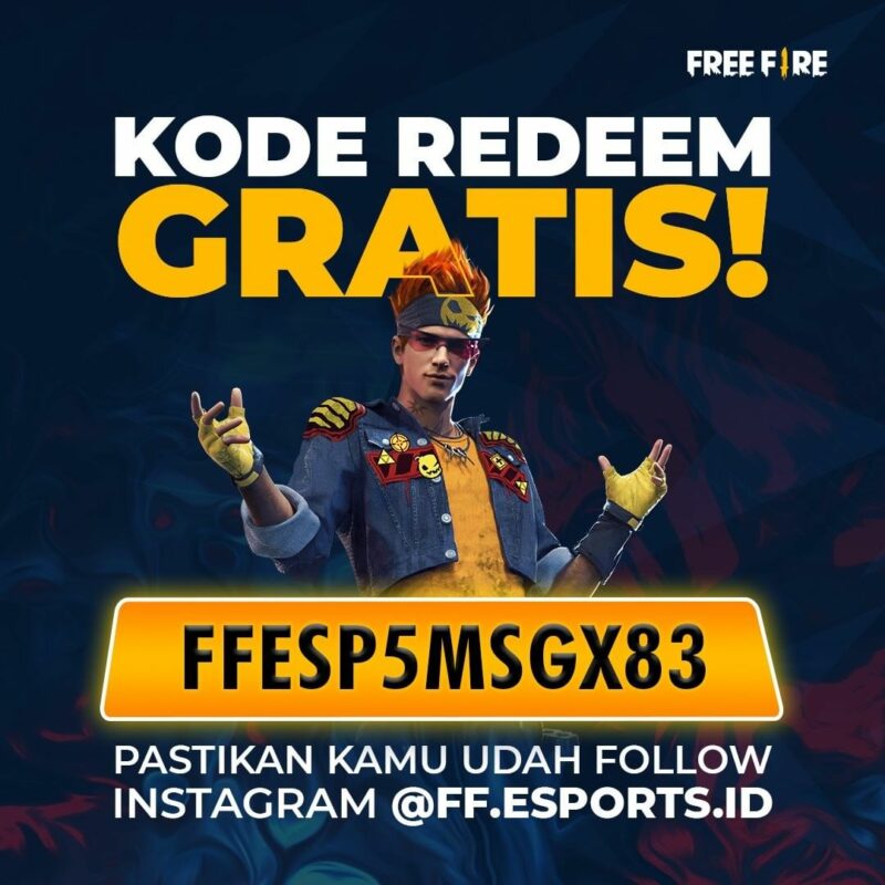 Kode redeem ff ffesp5msgx83