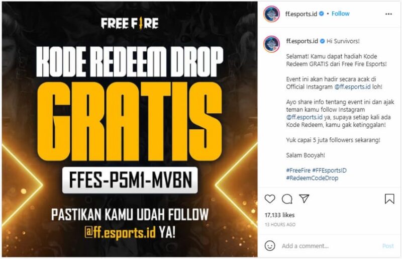 Kode redeem terbaru