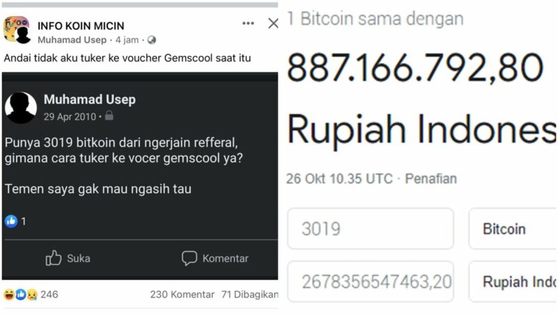 Viral Cerita Pria Yang Dulunya Menjual 3.019 Bitcoin Demi Kriss Batik Point Blank