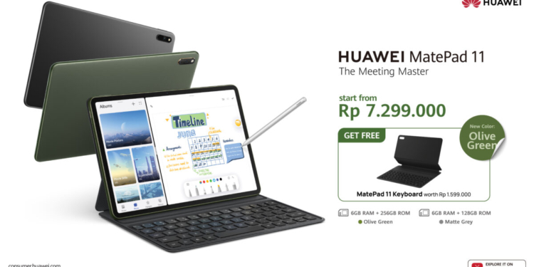 Huawei matepad 11 olive green