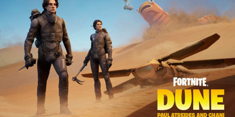 Fortnite bawakan konten kolaborasi dengan film dune | epic games