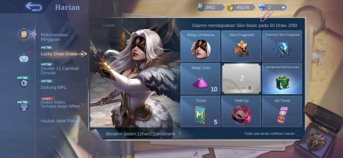 Event skin parhsa wings of heaven