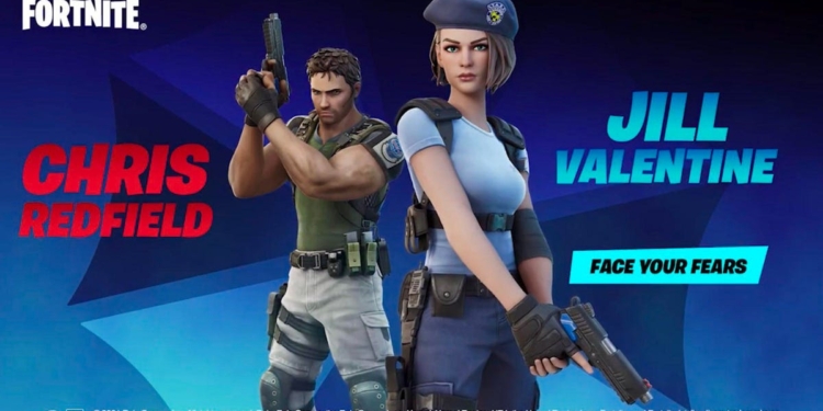 ‘fortnite releases stunning ‘resident evil skins from jill valentine and