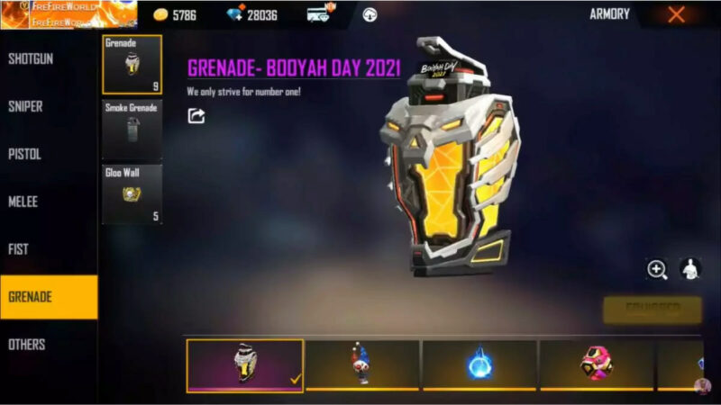 Cara Mendapatkan Grenade Booyah Day 2021 Ff Di Web Event Booyah Shoot