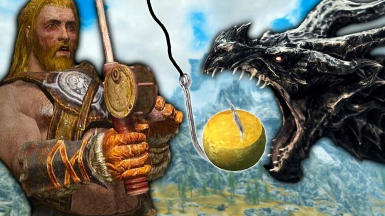 Gamer Ini Berhasil Tamatkan Skyrim Hanya Dengan Item Pancingan | IGN
