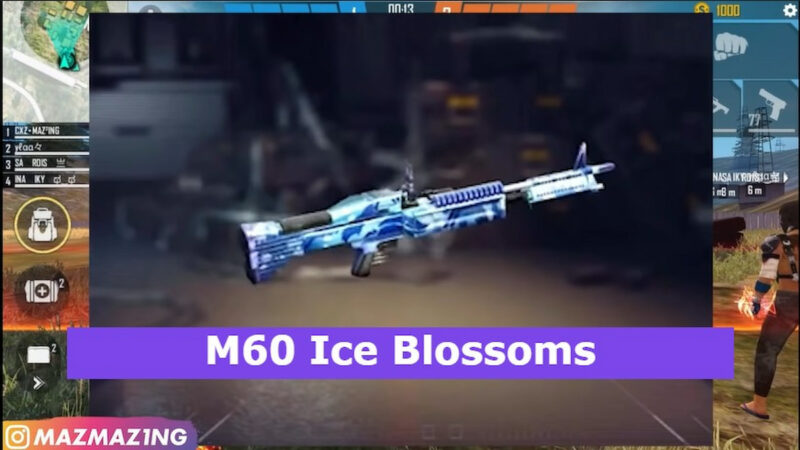 Cara Mendapatkan Gun Skin M60 Ice Blossoms Ff Di Misi Event New Age