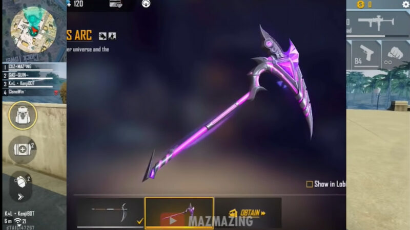 Dapatkan Skin Scythe Moco's Arc FF dari Event Spin Terbaru