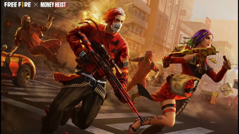 Dua Gun Skin Ff X Money Heist Hadir Dalam Event Reload Target Down