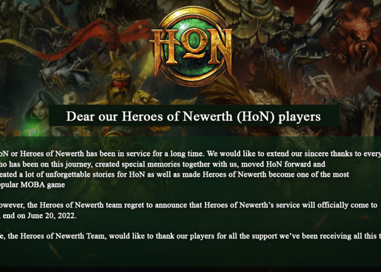 Moba legendaris heroes of newerth akan tutup server tahun depan | garena