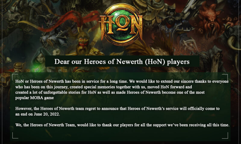 MOBA Legendaris Heroes of Newerth Akan Tutup Server Tahun Depan | Garena