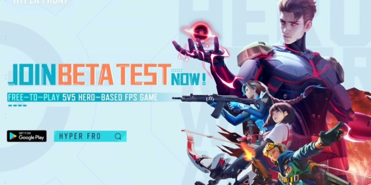 Hyper front – game android mirip valorant buka fase beta test | netease