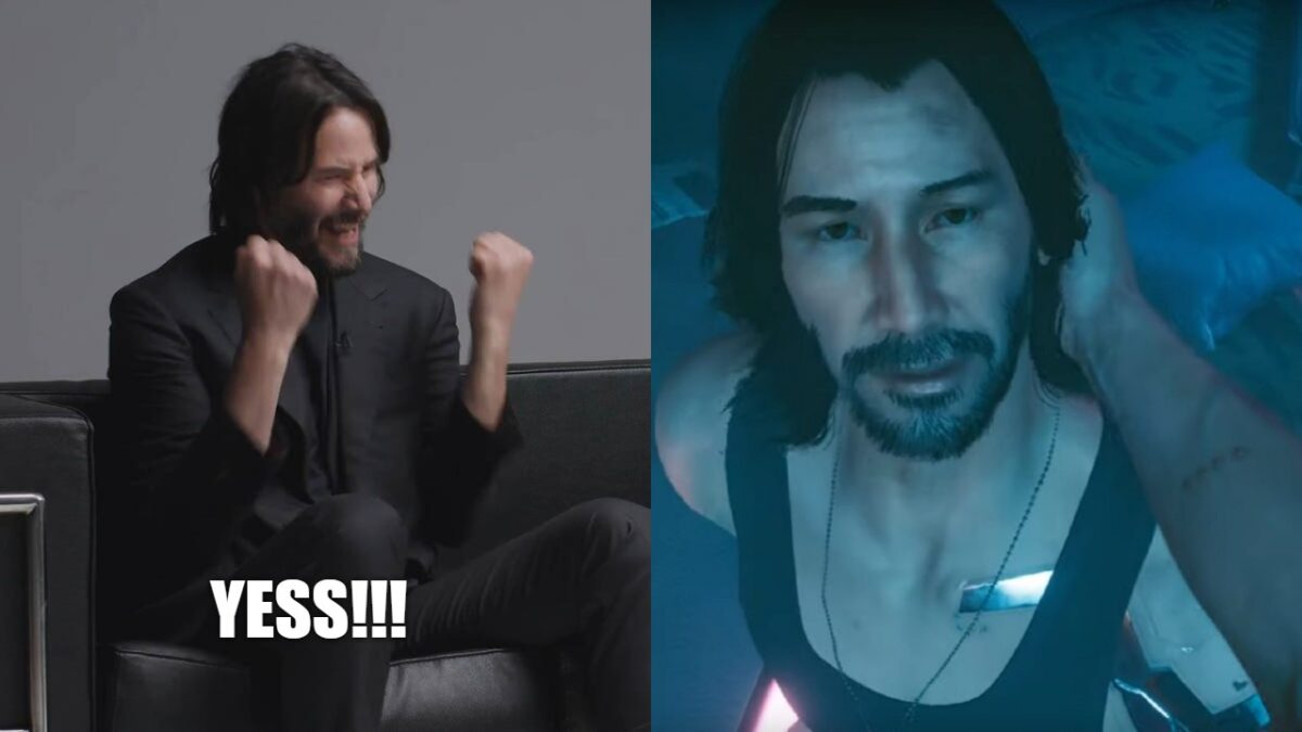 Keanu reeves senang fans buat mod nakal karakternya di cyberpunk 2077 | gamedaim