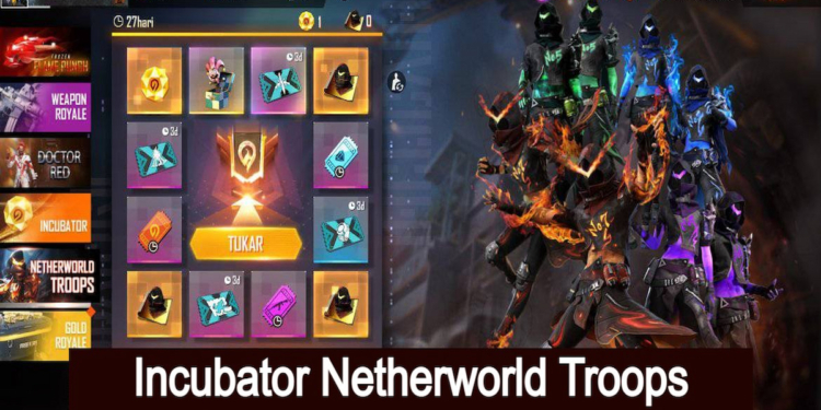 Ikuti event incubator netherworld troops ff untuk mendapat bundle keren