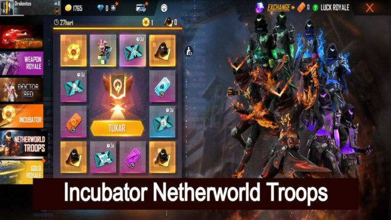 Ikuti Event Incubator Netherworld Troops Ff Untuk Mendapat Bundle Keren