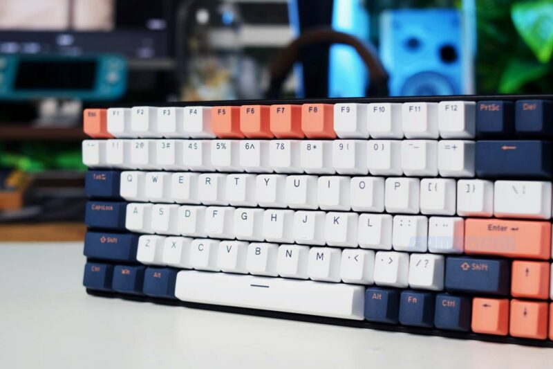 Rexus Daxa M100 Pro Keyboard Standing Keycaps Close Up Gamedaim Review