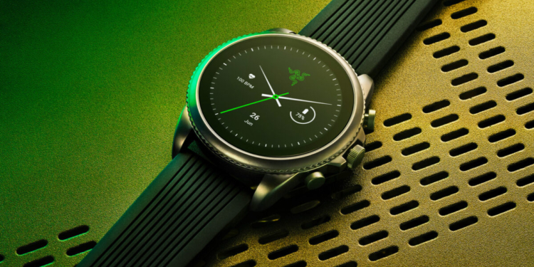 Razer x fossil gen 6 smarwatch display