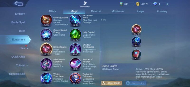 Build harley tersakit divine glaive