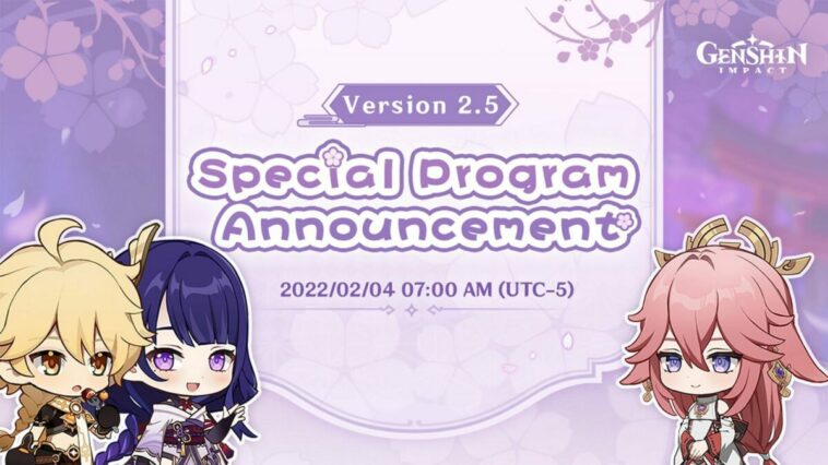 Traveler Livestream Genshin Impact V2.5