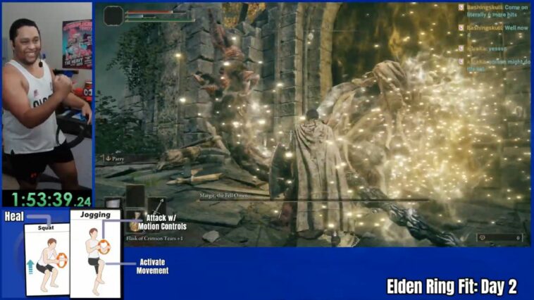 Pemain Kalahkan Boss Elden Ring Dengan Controller Fitness RingFit | Twitch