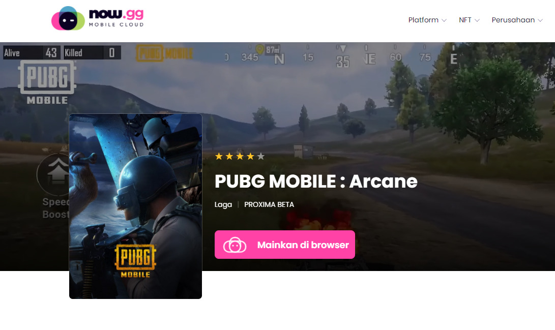 Gg pubg now, game browser yang instan by gamedaim