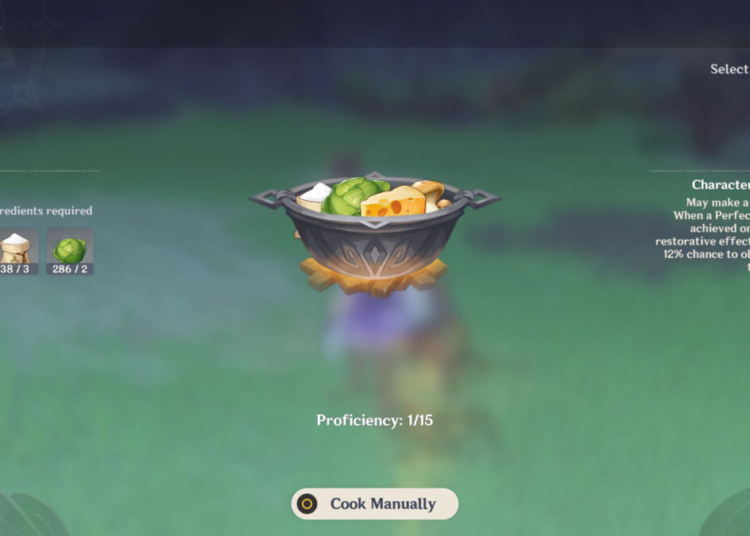 Cara mendapatkan resep pizza genshin impact 1 Mushroom pizza