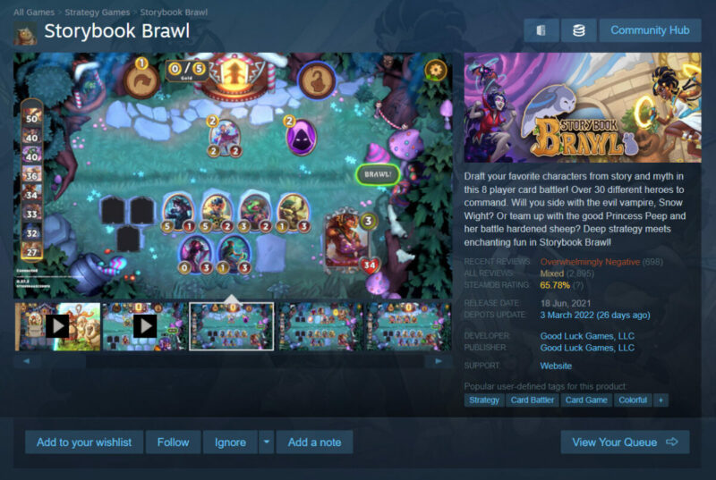 Storybook Brawl Dapat Review Bomb di Steam