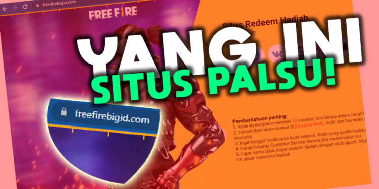 Situs redeem ff palsu