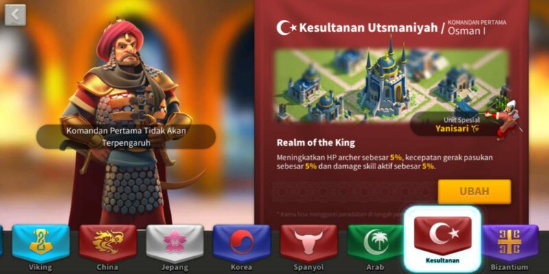 Ada berapa zaman di rise of kingdom 7