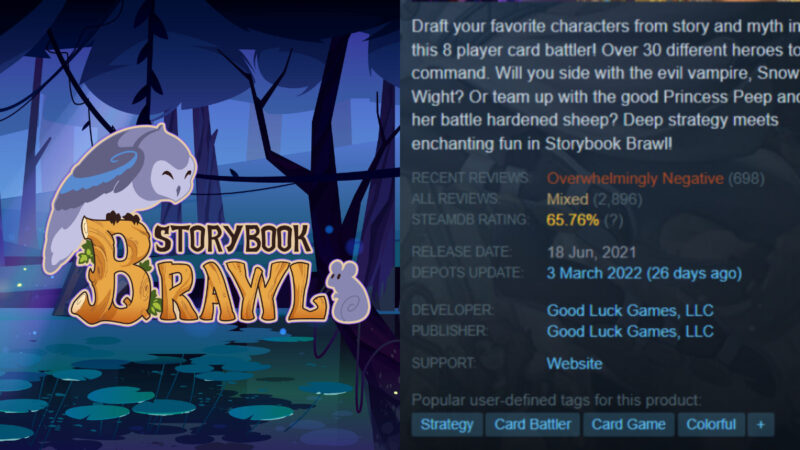 Storybook Brawl Dapat Review Bomb