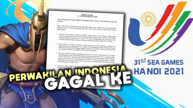 4 Cabang Esports Perwakilan Indonesia Gagal Ke Sea Games 2021 Vietnam