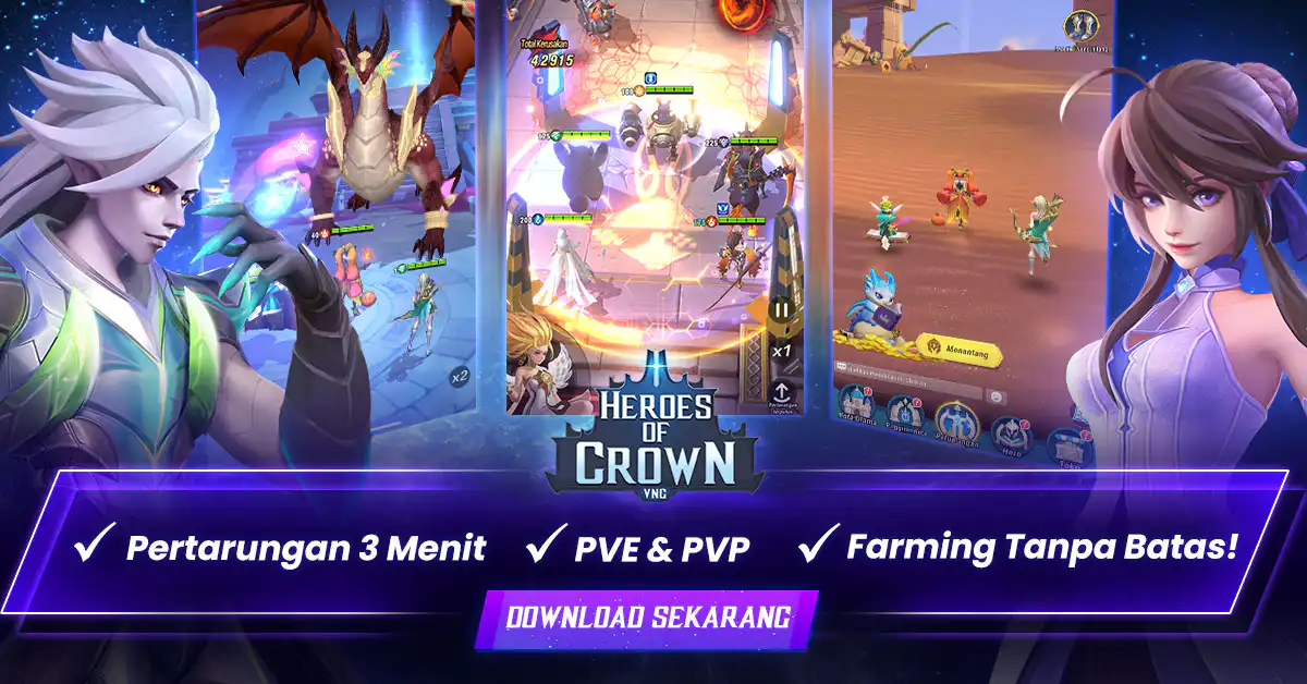 VNG Luncurkan Heroes of Crown Mobile di Indonesia