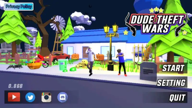 Download Dude Theft Wars Mod Apk Terbaru 2022 