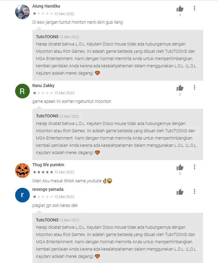 Buta Map, Player Mobile Legends Justru Kasih Rating Bintang 1 ke Game yang Namanya Mirip League of Legends 2 Player Mobile Legends Buta Map