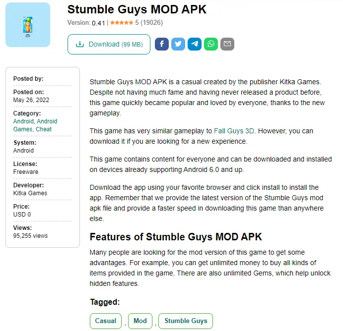 Stumble guys mod apk