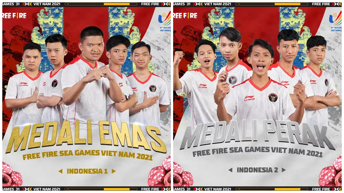 Keren, Timnas Free Fire Indonesia Berhasil Sabet Medali Emas dan Perak di SEA Games 2021