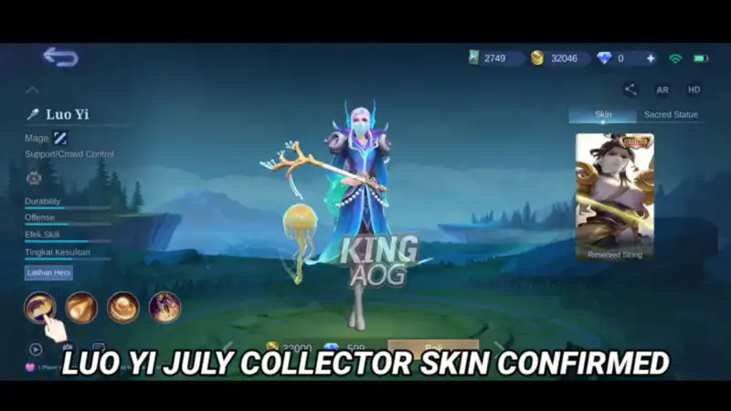 Perilisan Skin Collector Luo Yi