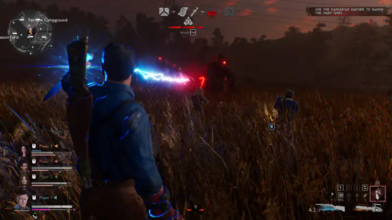 Review Evil Dead The Game, Asymmetrical Horror Unik Bertema Absurd 6 Survivors dilengkapi Senjata dan Sihir untuk Combat