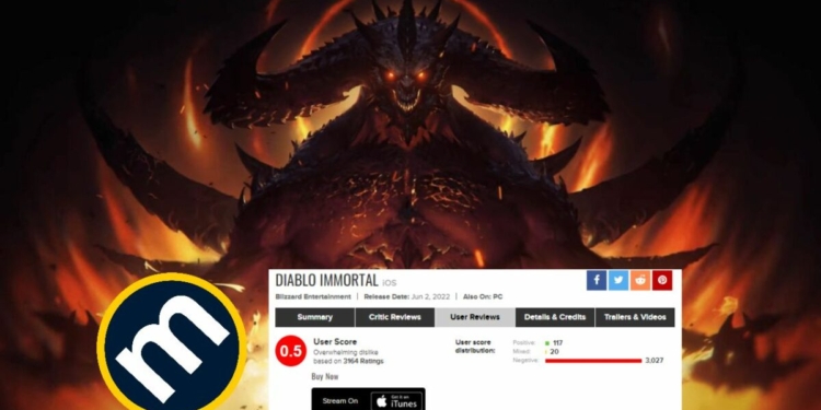 Diablo immortal jadi game blizzard dengan skor terendah di metacritic | gamedaim