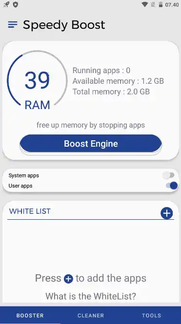 Jalankan Speedy Boost Mod Apk