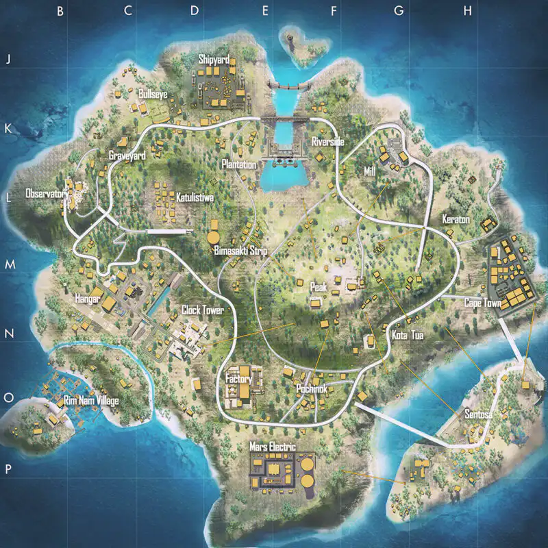 Berapa Jumlah Total dari Luas Map Free Fire? 3 Luas Map Free Fire Bermua