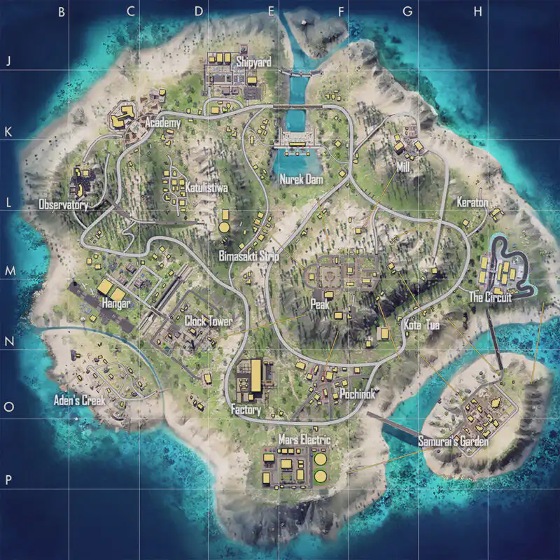 Berapa Jumlah Total dari Luas Map Free Fire? 5 Map Ff Bermuda Remastered