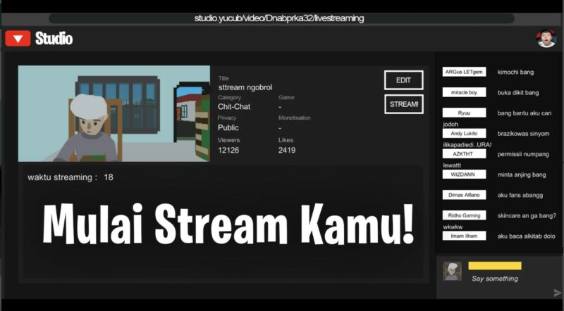 Streamer simulator indonesia mod apk download