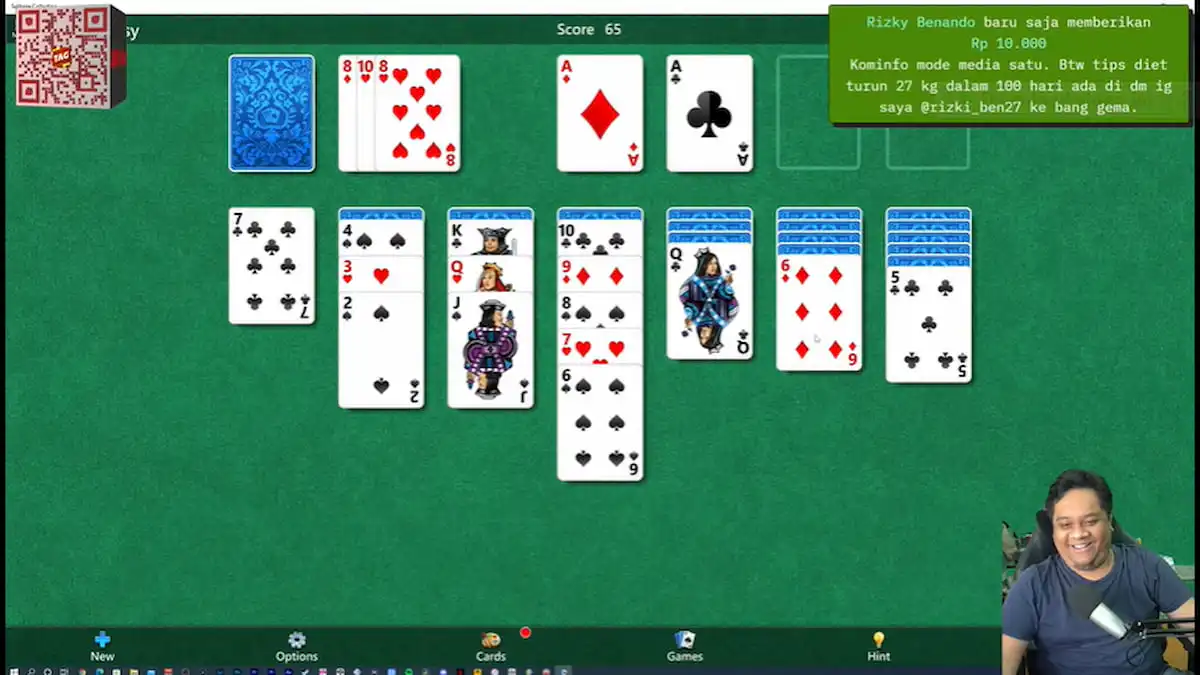 Bingung Mau Main Apa Karena Steam Diblokir, Bang Tara Streaming Game Solitaire 1 Bingung Mau Main Apa Karena Steam Diblokir, Bang Tara Streaming Game Solitaire