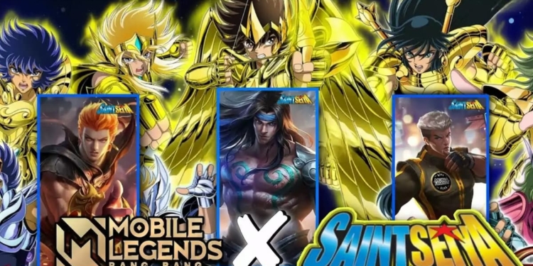 Intip bocoran tampilan 3 skin kolaborasi mobile legends x saint seiya